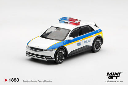 [PRE-ORDER] MINI GT Hyundai Ioniq 5 Police Car MGT01383 1/64 Diecast
