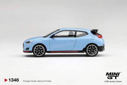 [Pre-Order] Mini GT Hyundai Veloster N Performance Blue MGT01346 1/64 Diecast