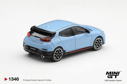 [Pre-Order] Mini GT Hyundai Veloster N Performance Blue MGT01346 1/64 Diecast