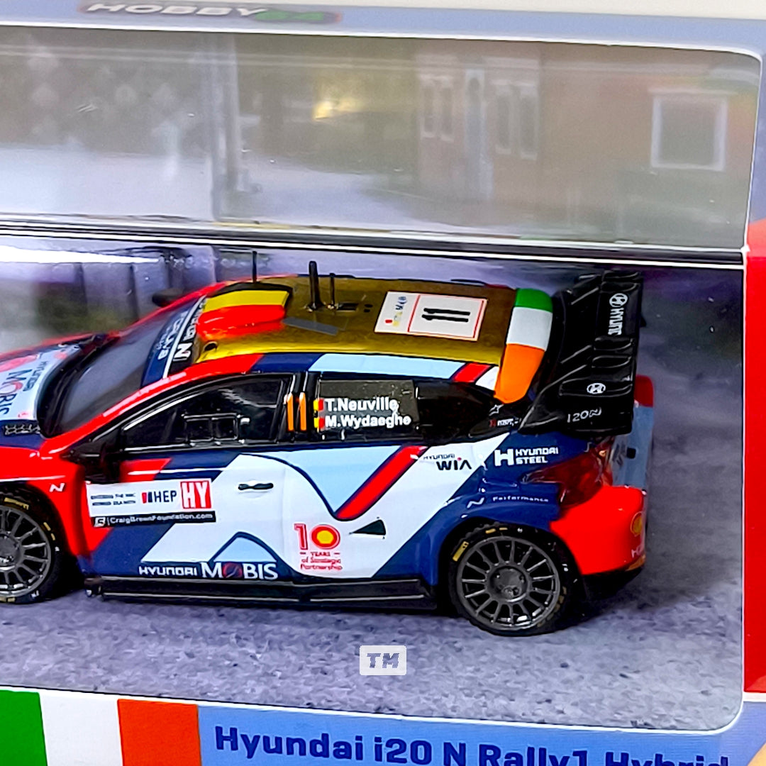 Tarmac Works Hyundai i20 N Rally1 Hybrid Croatia Rally 2024 Thierry Neuville - Martijn Wydaeghe T64-089-24CR11 1/64 Diecast