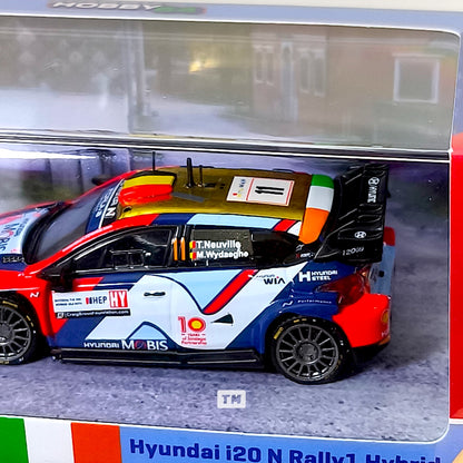 Tarmac Works Hyundai i20 N Rally1 Hybrid Croatia Rally 2024 Thierry Neuville - Martijn Wydaeghe T64-089-24CR11 1/64 Diecast