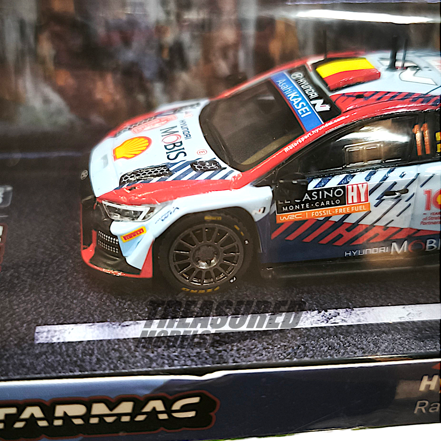 Tarmac Works Hyundai i20 N Rally 1 Hybrid Rallye Monte-Carlo 2024 Winner Thierry Neuville Martin Wydaeghe T64G-089-24MCR11 1/64 Diecast