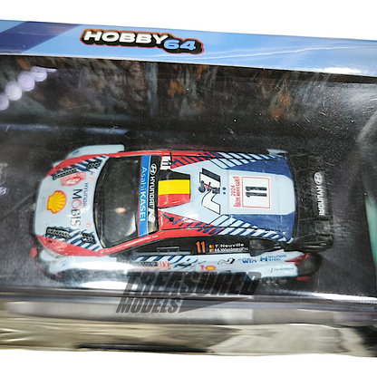 Tarmac Works Hyundai i20 N Rally 1 Hybrid Rallye Monte-Carlo 2024 Winner Thierry Neuville Martin Wydaeghe T64G-089-24MCR11 1/64 Diecast