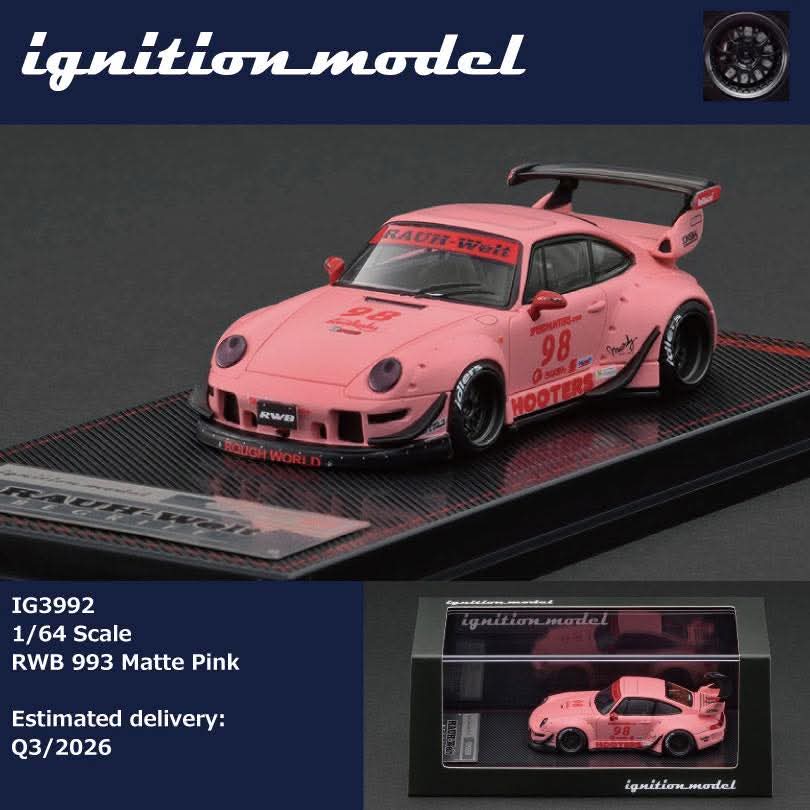 Ignition Model RWB 993 Matte Pink IG3992 1/64 Diecast