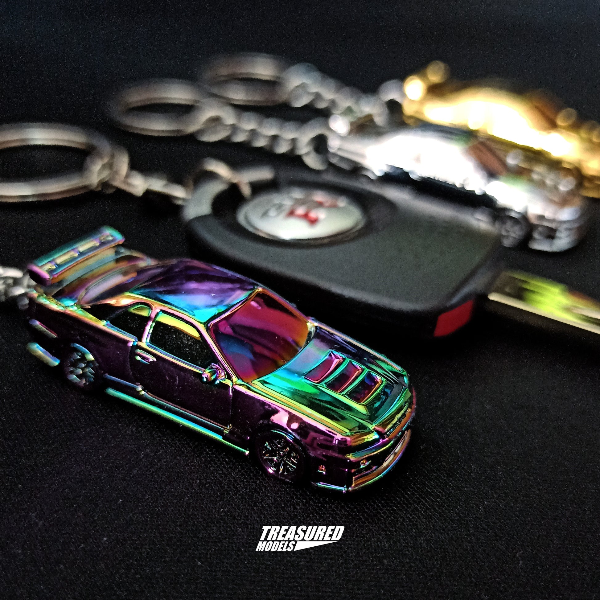 Nissan Skyline GTR R34 Stainless Steel Keyring - Foto 11