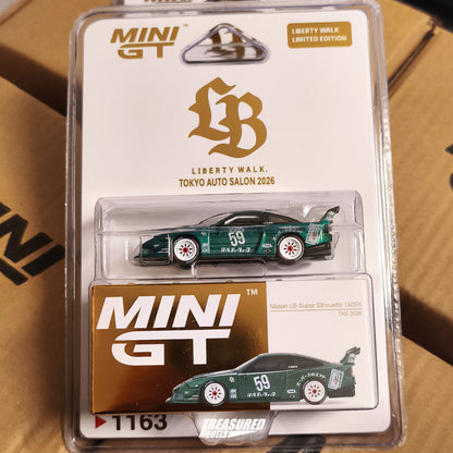 [TAS2026] Mini GT Nissan LB-Super Silhouette 180 Green Metallic TAS 2026 1/64 Diecast