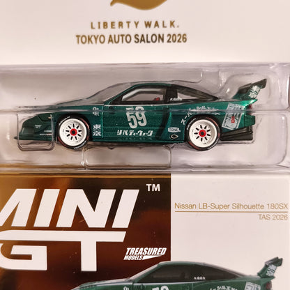[TAS2026] Mini GT Nissan LB-Super Silhouette 180 Green Metallic TAS 2026 1/64 Diecast