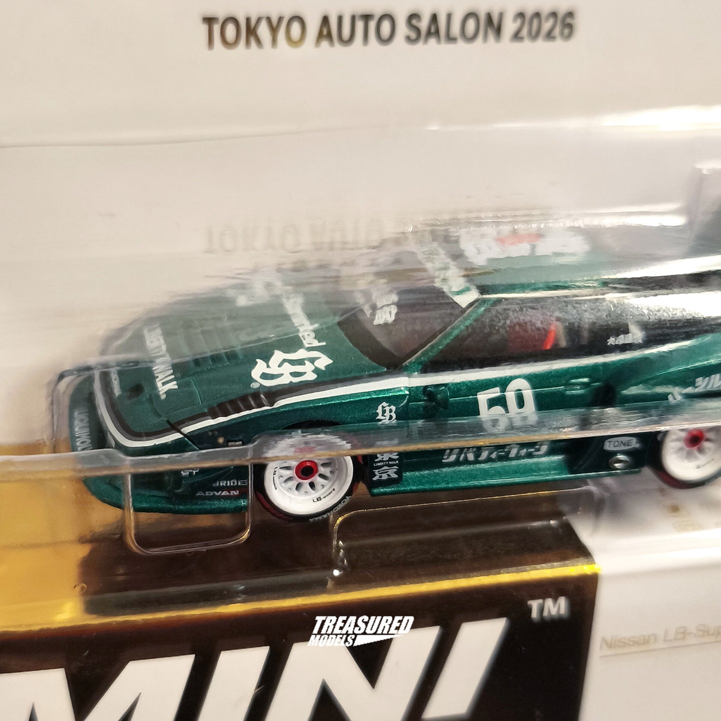 [TAS2026] Mini GT Nissan LB-Super Silhouette 180 Green Metallic TAS 2026 1/64 Diecast