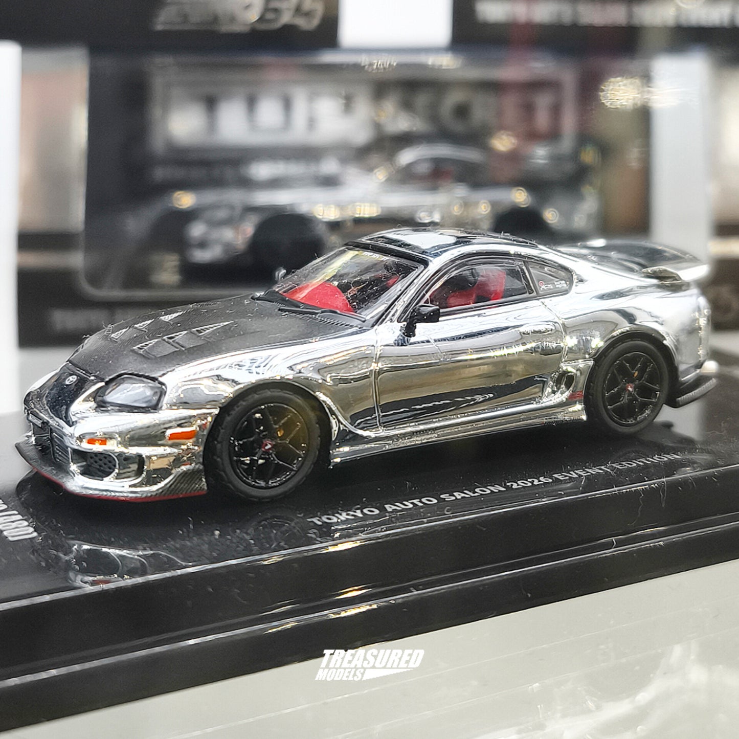 [TAS2026] Inno64 Toyota Supra A80 Top Secret Chrome Silver Tokyo Auto Salon 2026 Event Edition TAS 2026 1/64 Diecast