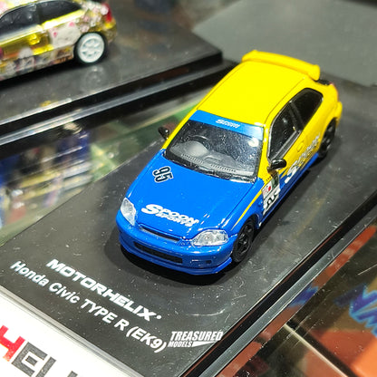 [TAS2026] MotorHelix Honda Civic Type R EK9 Spoon Livery TAS 2026 1/64 Diecast