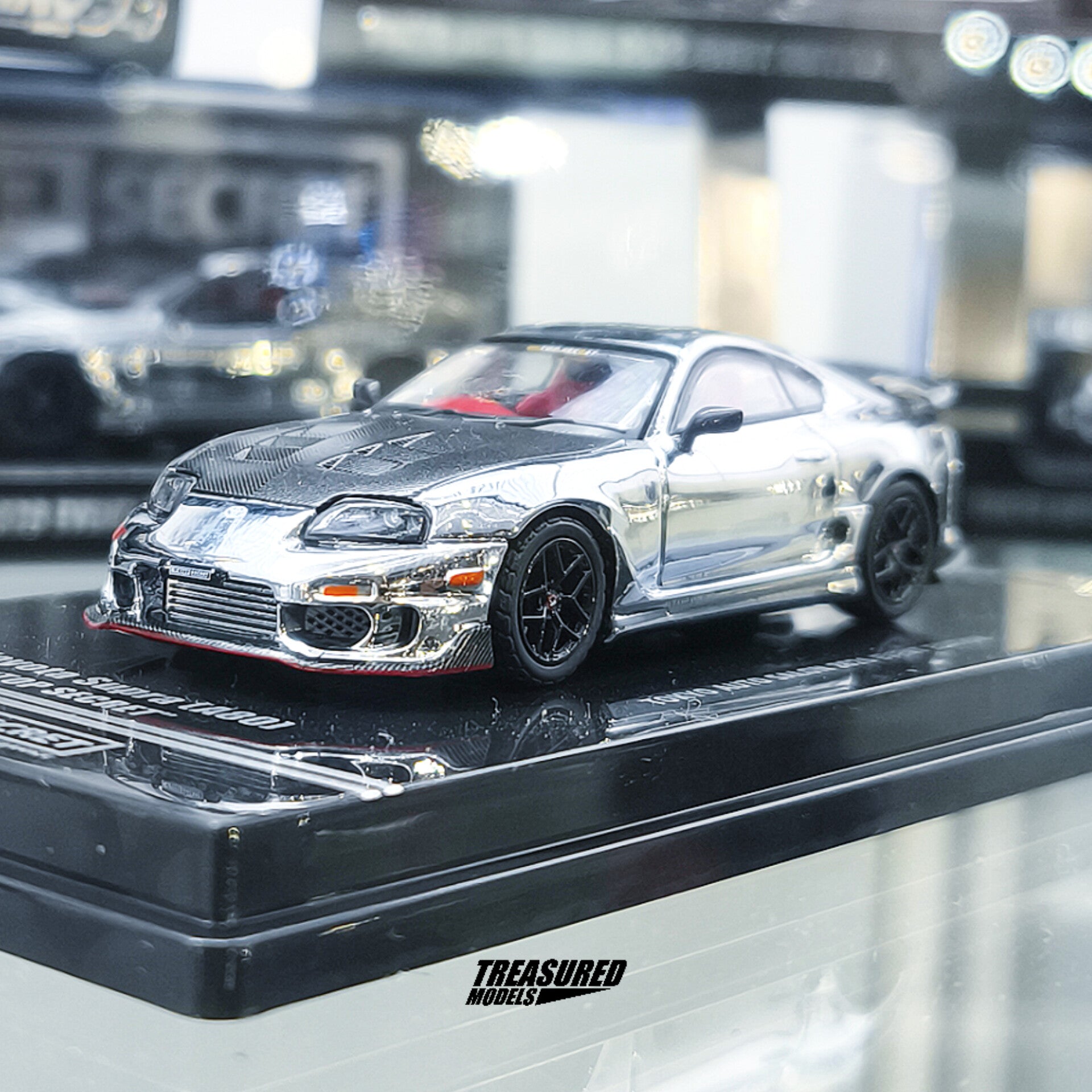 TAS026] Inno64 Toyota Supra A80 Top Secret Chrome Silver Tokyo