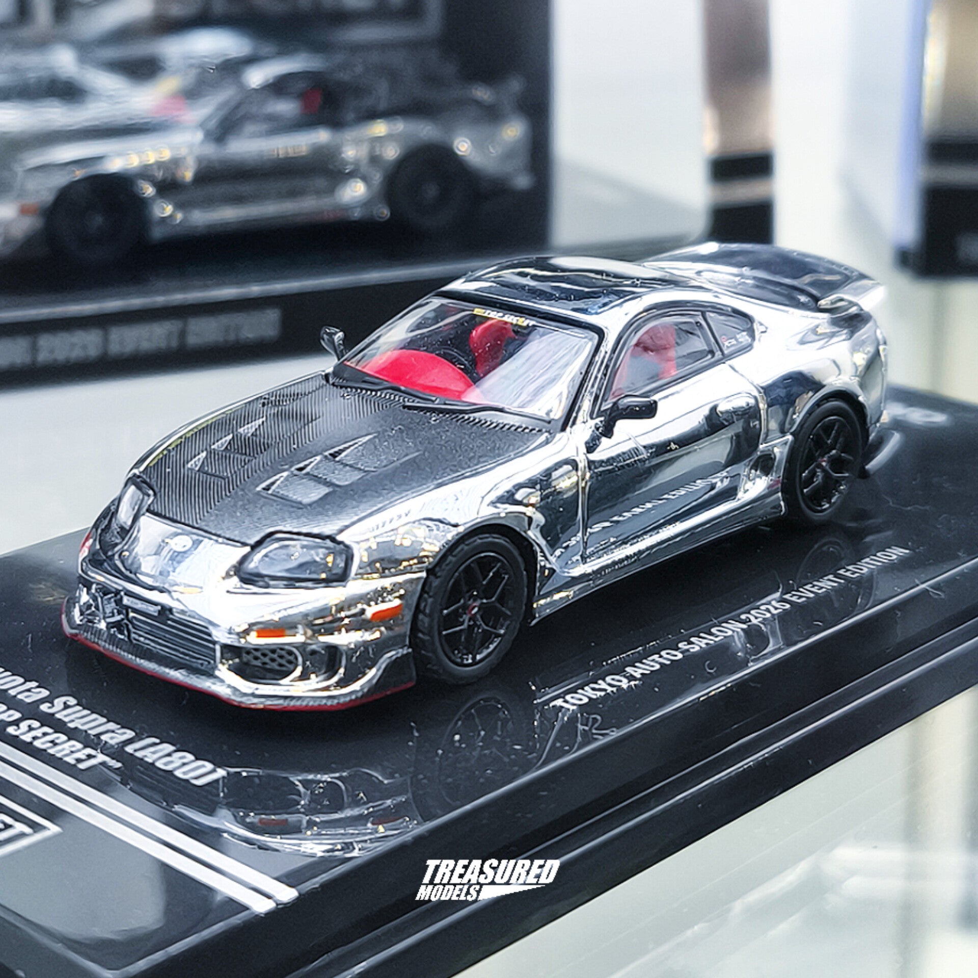 TAS026] Inno64 Toyota Supra A80 Top Secret Chrome Silver Tokyo