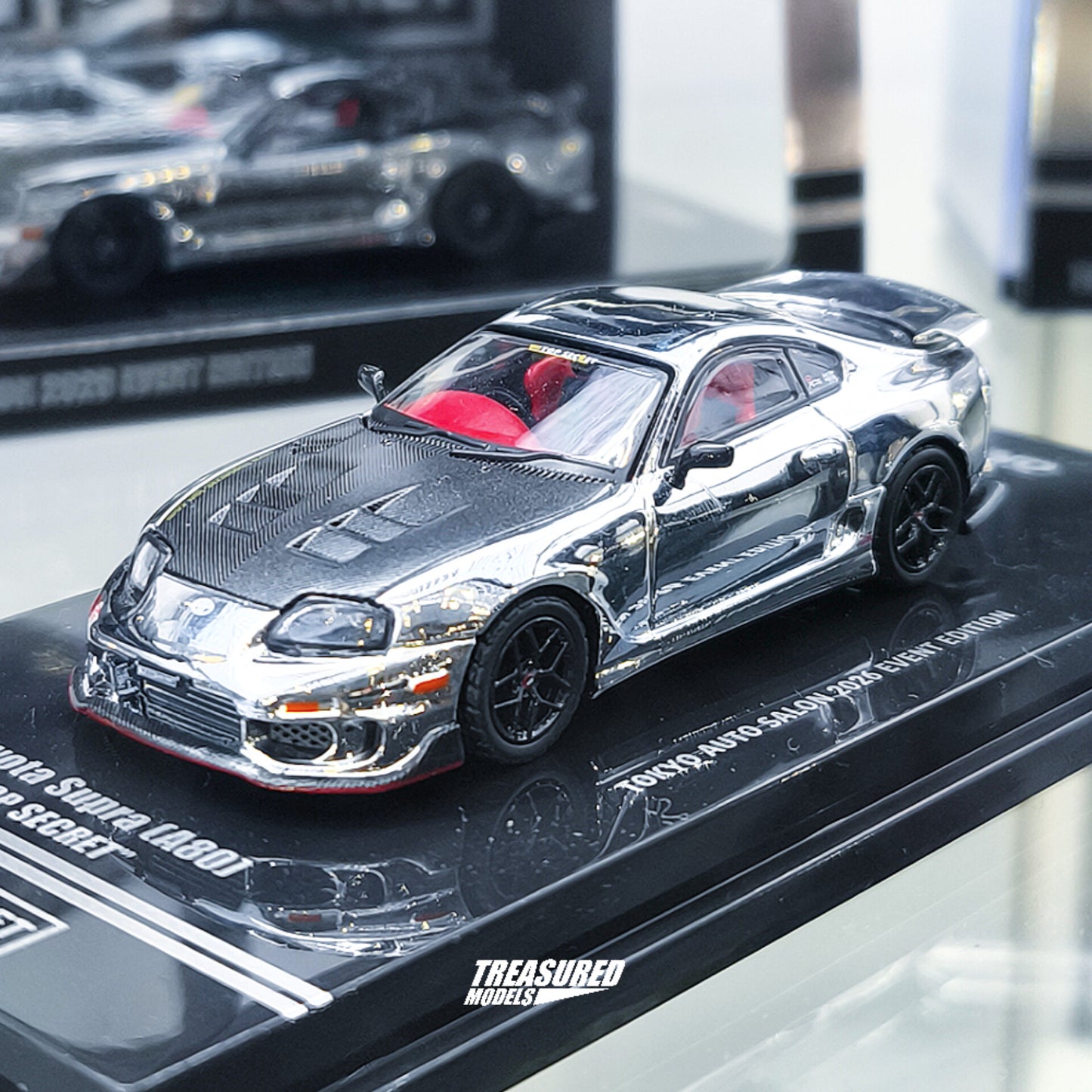[TAS2026] Inno64 Toyota Supra A80 Top Secret Chrome Silver Tokyo Auto Salon 2026 Event Edition TAS 2026 1/64 Diecast