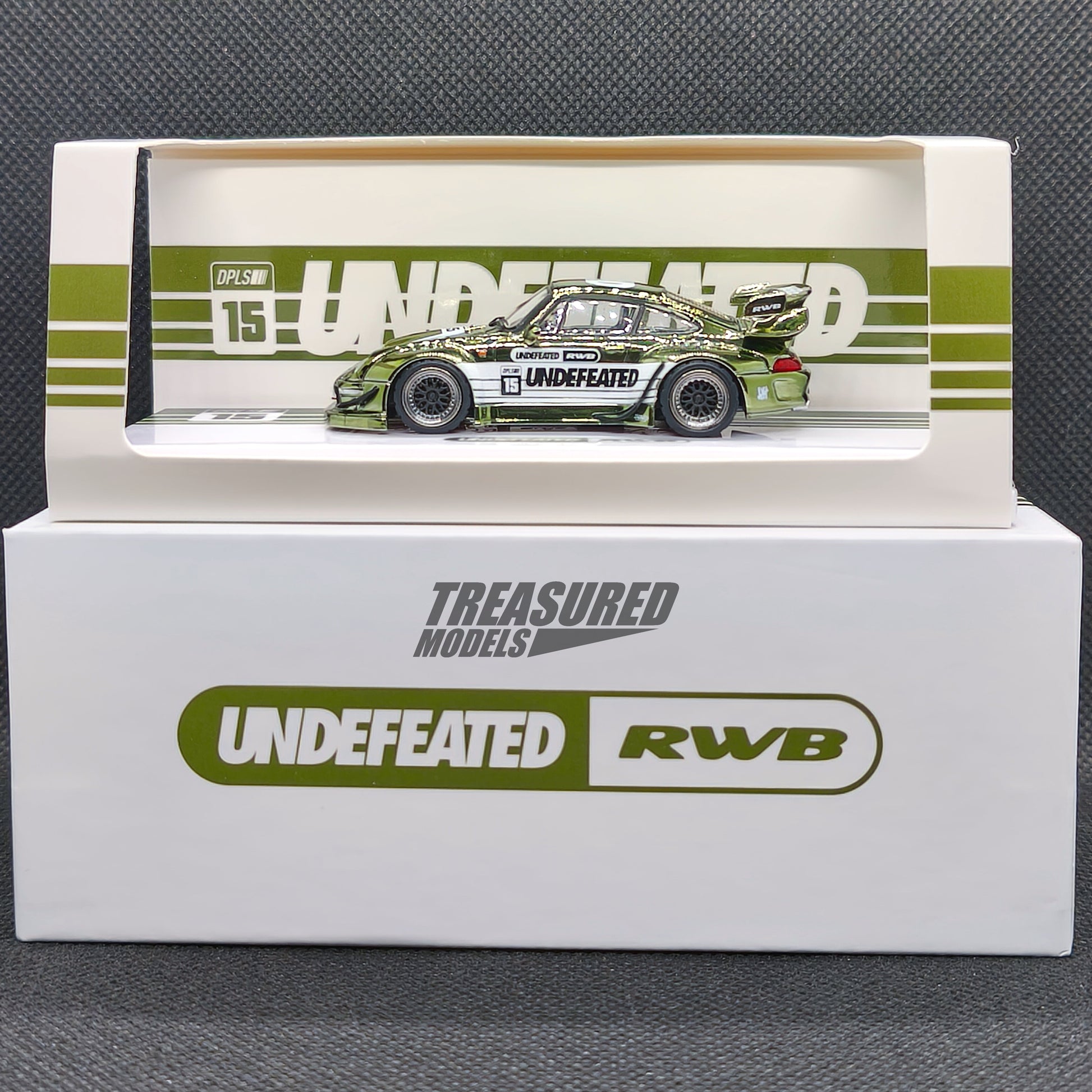 Inno64 CHASE Porsche 993 RWB Undefeated Green IDE 2025 1/64 Diecast