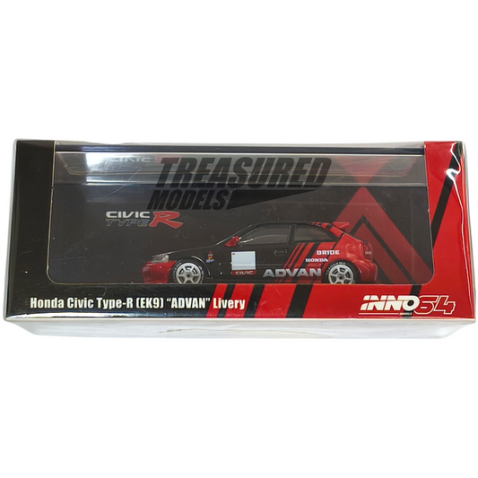 Inno64 Honda Civic Type-R EK9 Advan IN64-EK9-AD 1/64 Die Cast