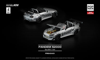 Inno64 Honda Pandem S2000 Silver PR640451 1/64 Diecast