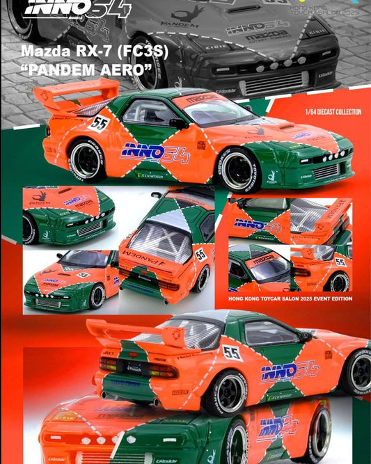 Inno64 Mazda RX-7 FC3S Pandem Aero Hong Kong Toy Car Salon 2025 1/64 Die Cast