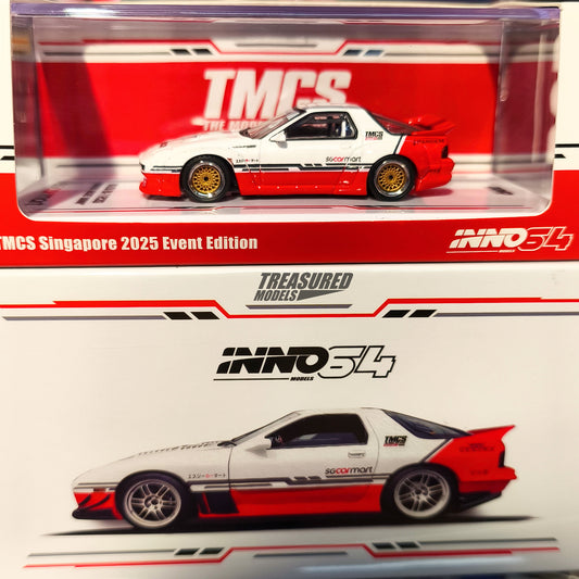 Inno64 Mazda RX-7 FC3S Pandem Rocket Bunny TMCS Singapore 2025 Event Edition 1/64 Diecast
