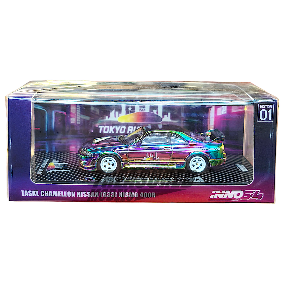 Taskl Inno64 Inno64 Nissan GT-R R33 Nismo 400R TASKL Chameleon 1/64 Die Cast ...