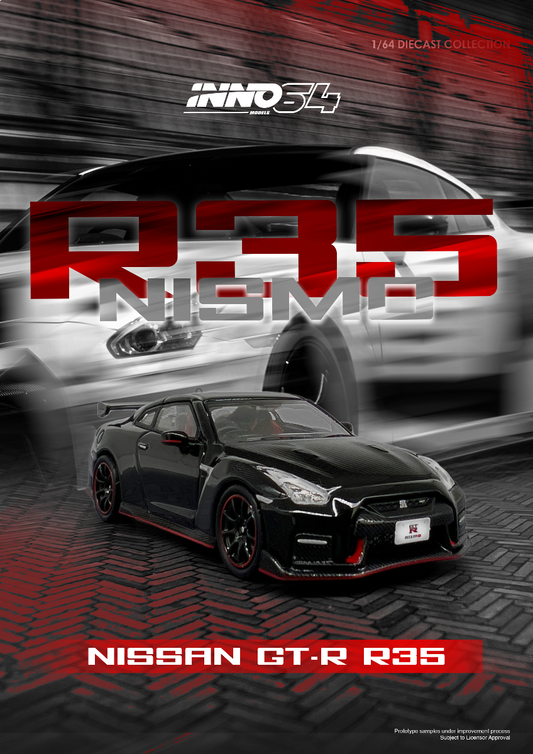 Inno64 Nissan GT-R R35 Nismo Black IN64-R35N-BLA 1/64 Die Cast