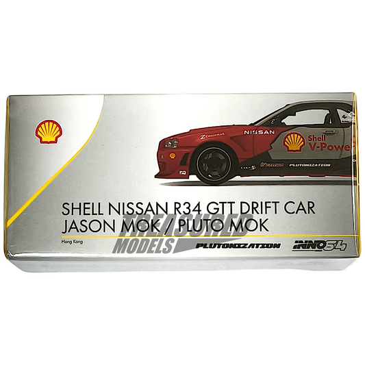 Inno64 Nissan R34 Shell R34 GTT Drift Car Jason Mok Pluto Mok  IN64-R34-SHELL 1/64 Die Cast