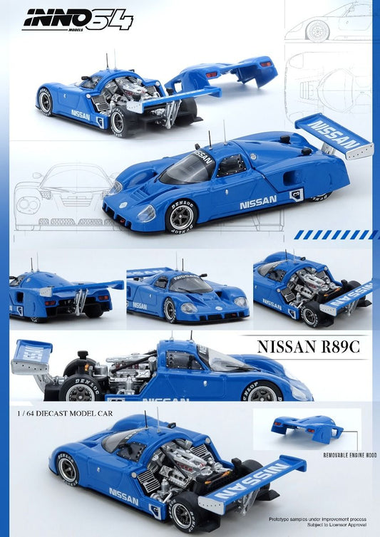 Inno64 Nissan R89C IN64-R89C-BL 1/64 Die Cast