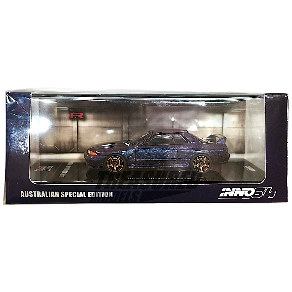 Inno64 Nissan Skyline GT-R R32 Midnight Purple Australia Special Editi ...