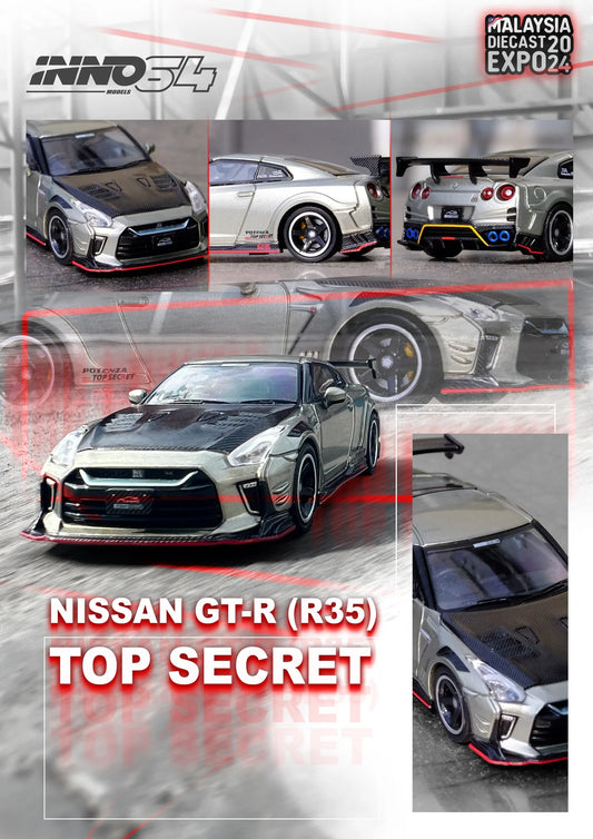 Inno64 Nissan Skyline GT-R R35 Top Secret Malaysia Diecast Expo 2024 IN64-R35TS-MDX24 1/64 Diecast