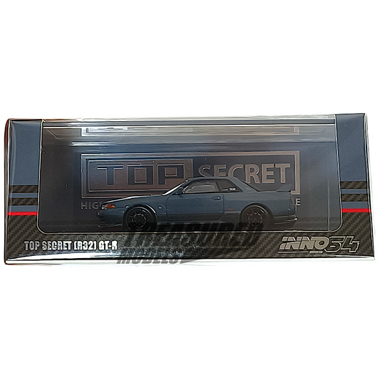 Inno64 Nissan Skyline R32 GT-R Top Secret Stealth Gray IN64-R32TS-STGR 1/64 Die Cast