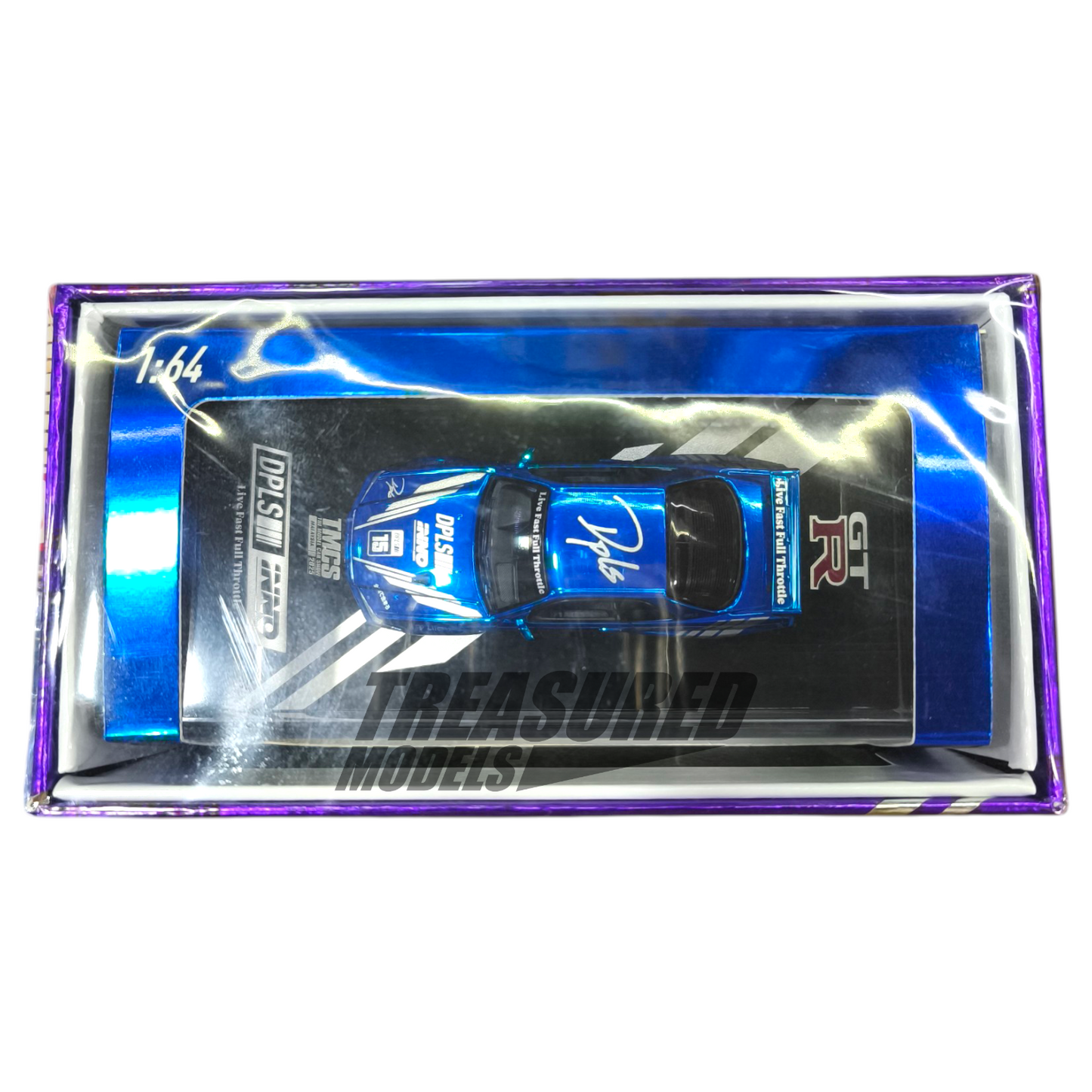 Inno64 Nissan Skyline R34 GT-R Blue TMCS2025 1/64 Die Cast