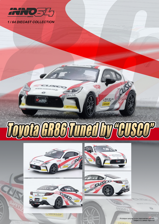 Inno64 Toyota GR86 Tuned By CUSCO IN64-GR86-CUSCO 1/64 Die Cast