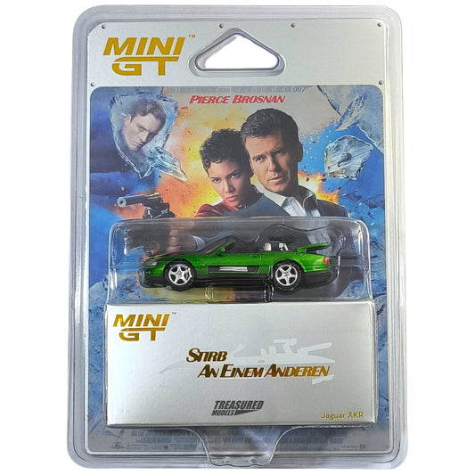 Mini GT Jaguar XKR 007 Die Another Day German Poster Blister Packaging MGT00908-007G 1/64 Diecast