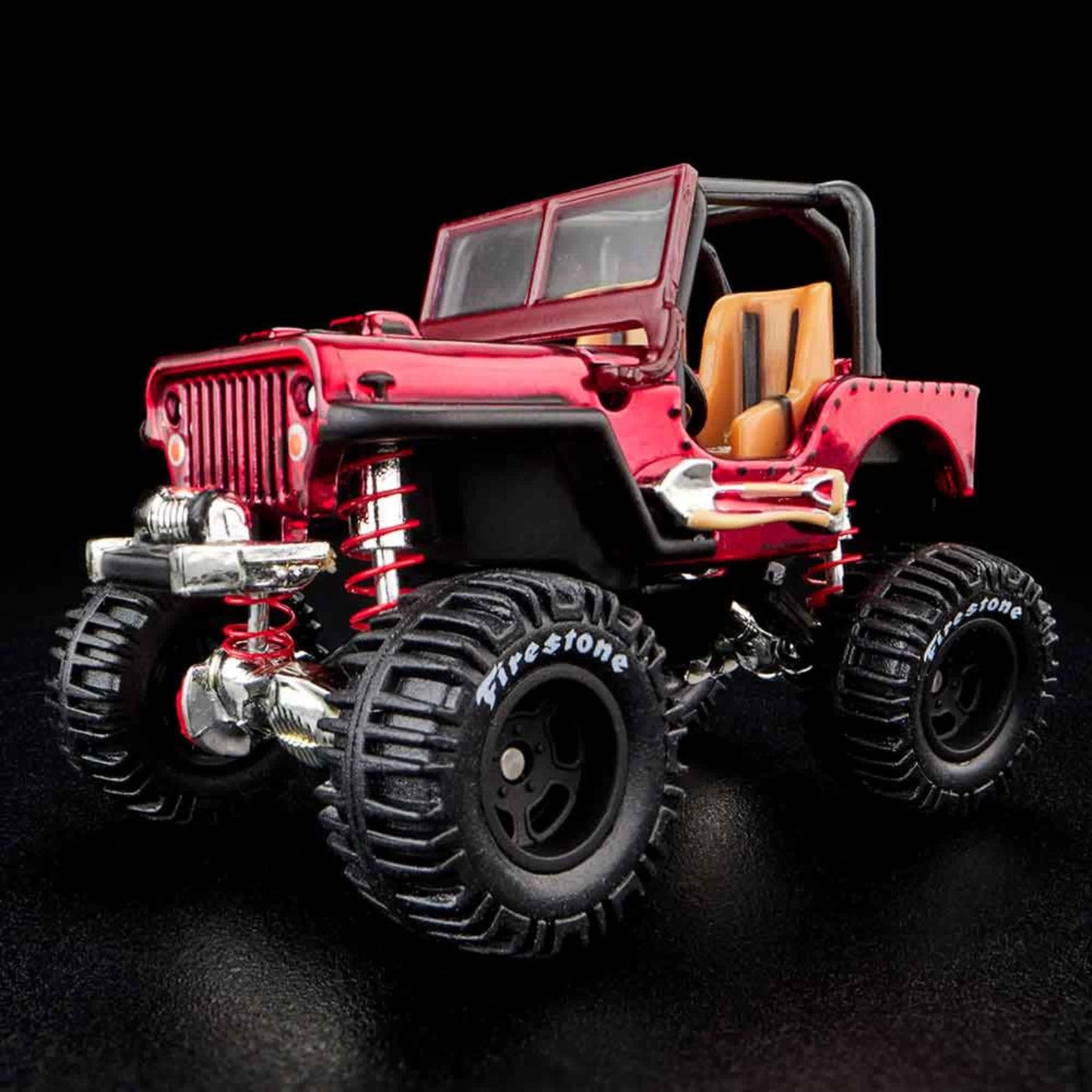 Hot Wheels Jeep 1944 Willys MB Spectraflame Red 2021 RLC 1/64 Diecast