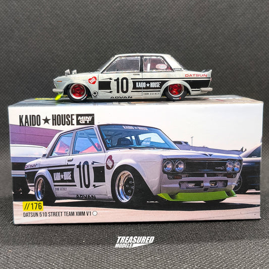 Kaido House CHASE Datsun 510 Street Team XMM V1 KHMG176 1/64 Diecast