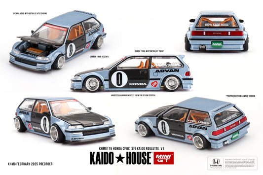 Kaido House Honda Civic (EF) Kaido Roulette V1 KHMG179 1/64 Diecast