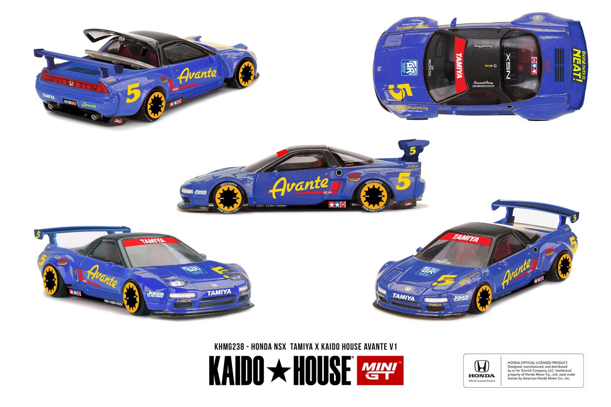 Kaido House Honda NSX Tamiya x Kaido House Avante V1 KHMG238 1/64 Diecast