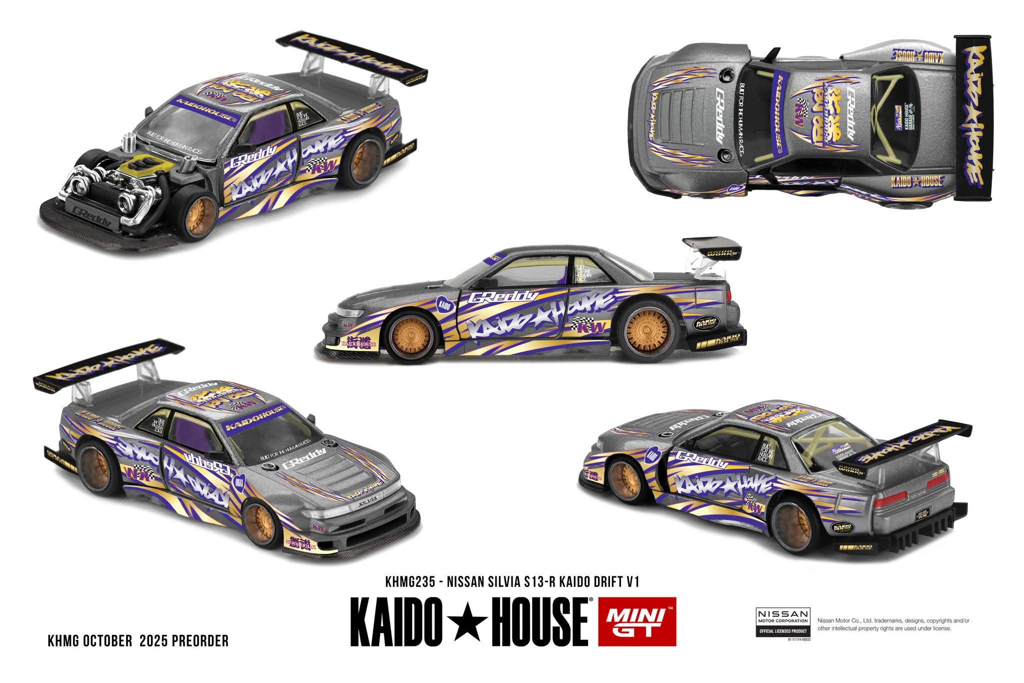 Pre-Order* Kaido House Nissan Silvia S13-R Kaido Drift V1 KHMG235