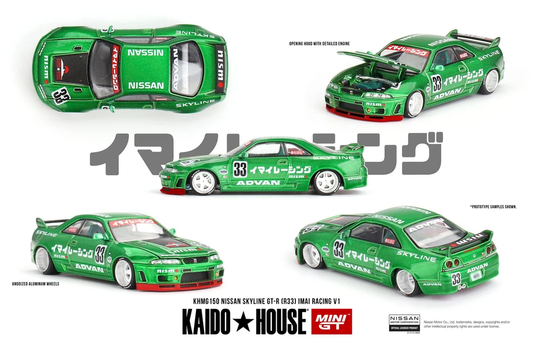 Kaido House Nissan Skyline GT-R (R33) Imai Racing V1 KHMG150 1/64 Die Cast