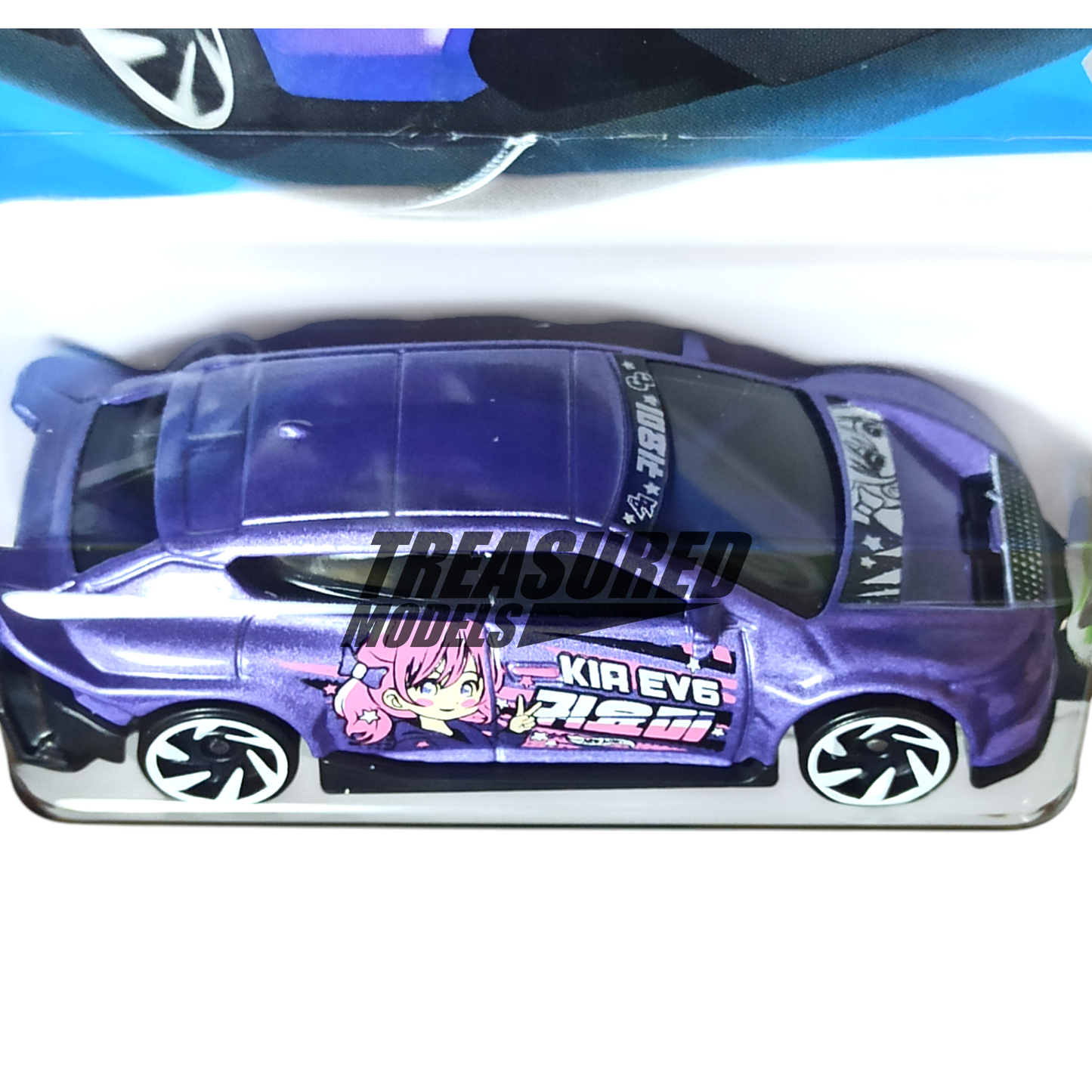 Hot Wheels Kia Custom EV6 Metalflake Lavender 2025 Main Line HW EV 1/64 Die Cast