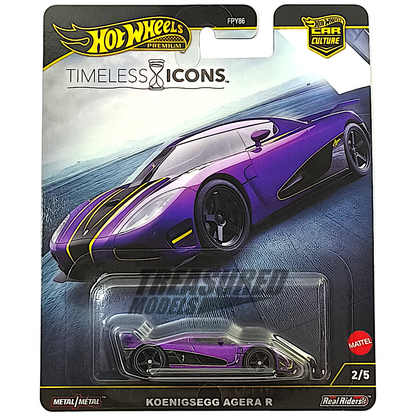 Hot Wheels Koenigsegg Agera R Pansy Purple 2025 Premium Car Culture Timeless Icons 1/64 Diecast