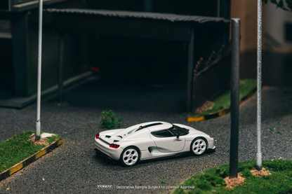Tarmac Works Koenigsegg CC850 White w Tarmac Cards T64G-TL051-WH 1/64 Diecast