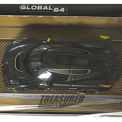 Tarmac Works Koenigsegg Jesko Attack Black Carbon Fibre Special Edition Hong Kong Toy Car Salon 2025 1/64 Die Cast
