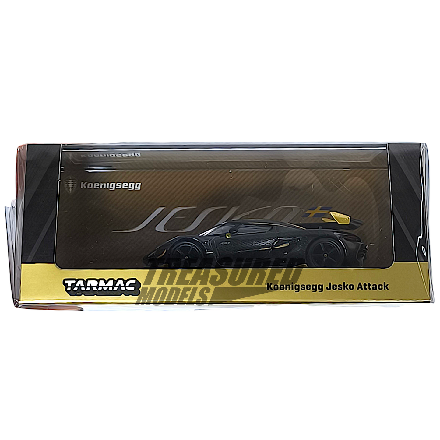 Tarmac Works Koenigsegg Jesko Attack Black Carbon Fibre Special Edition Hong Kong Toy Car Salon 2025 1/64 Die Cast