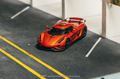 Tarmac Works Koenigsegg Regera Orange Metallic Black Stripes T64G-TL017-OR 1/64 Diecast