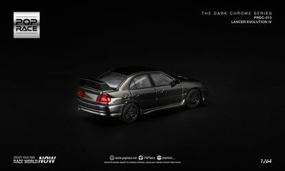 [Pre-Order] Pop Race LANCER EVOLUTION IV - DARK CHROME PRDC013 1/64 Diecast