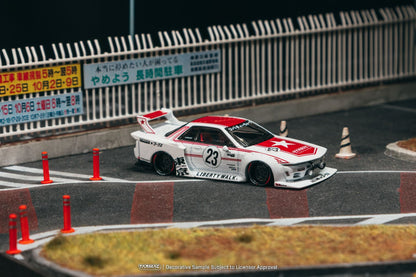 [Pre-Order] Tarmac Works LB-KAIDO WORKS Nissan R32 Skyline TARMAC + Trading Cards Combo Set T64-097-25TAS 1/64 Diecast