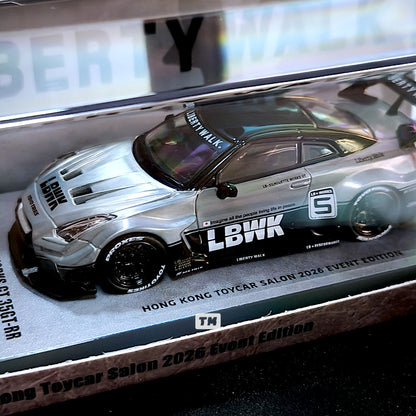 CHASE! INNO64 LB-Silhouette WORKS GT 35GT-RR RAW HKTCS 2026 Event Edition IN64-R35LB-HKTS26 1/64 Diecast
