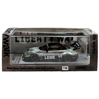 CHASE! INNO64 LB-Silhouette WORKS GT 35GT-RR RAW HKTCS 2026 Event Edition IN64-R35LB-HKTS26 1/64 Diecast