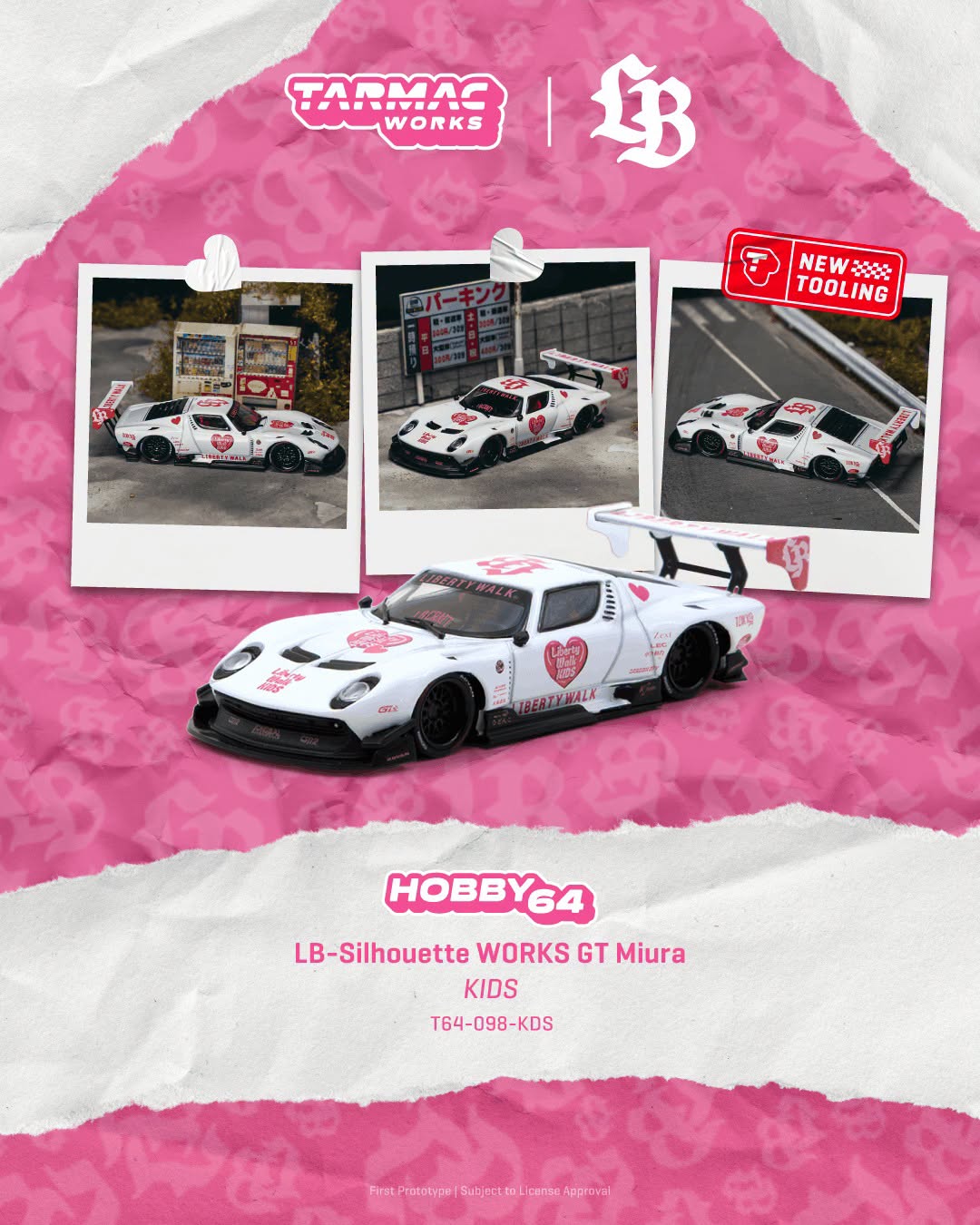 [Pre-Order] Tarmac Works LB-Silhouette WORKS GT Miura KIDS T64G-098-KDS 1/64 Diecast