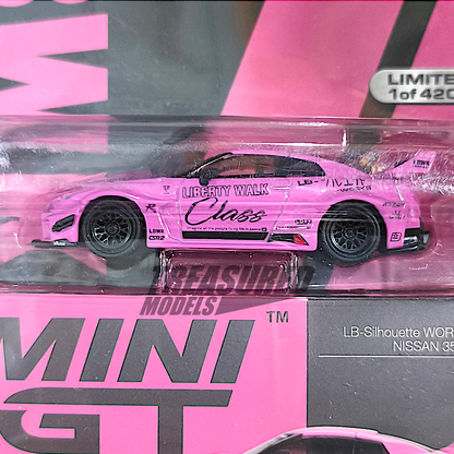 Mini GT LB-Silhouette WORKS GT NISSAN 35GT-RR Ver.1 LBWK Card Blister Packaging MGT00281 1/64 Diecast